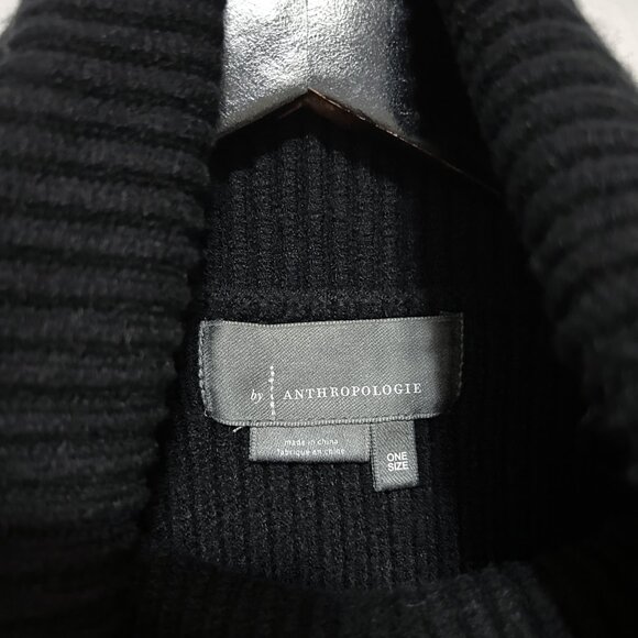 Anthropologie Turtleneck Collar Open Side Knit Sweater One Size Style 64498116 - Picture 5 of 7